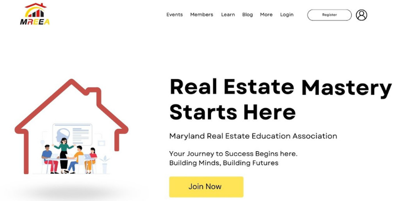 Maryland Real Estate Education Association Website Showcase